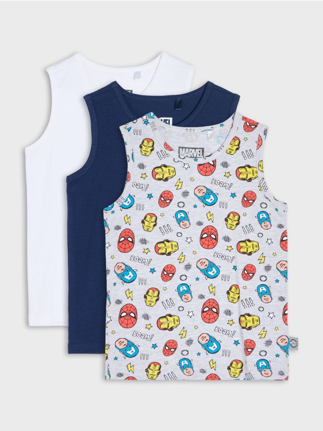 Sinsay - Maiouri din bumbac 3 pack Marvel - bleumarin