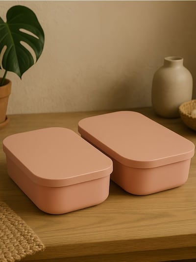 2 κουτιά με καπάκι