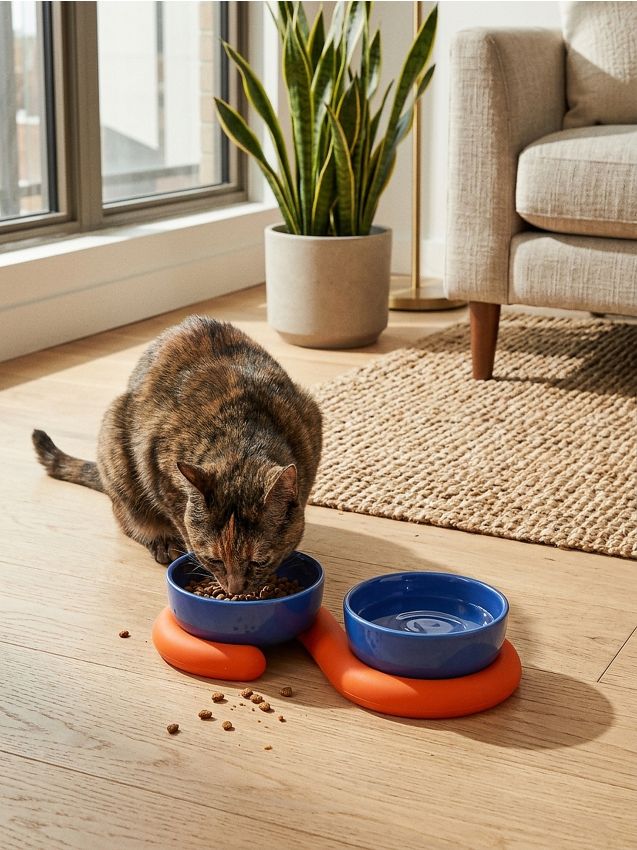 Sinsay - Set de 2 boluri pentru animalele de companie - bleumarin