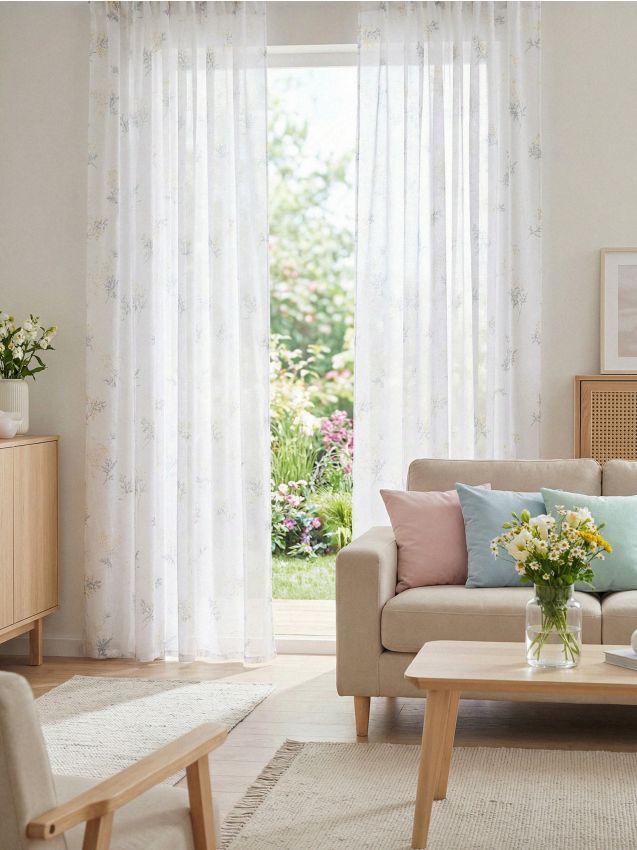 Sinsay - Draperie cu bandă și model floral - multicolor