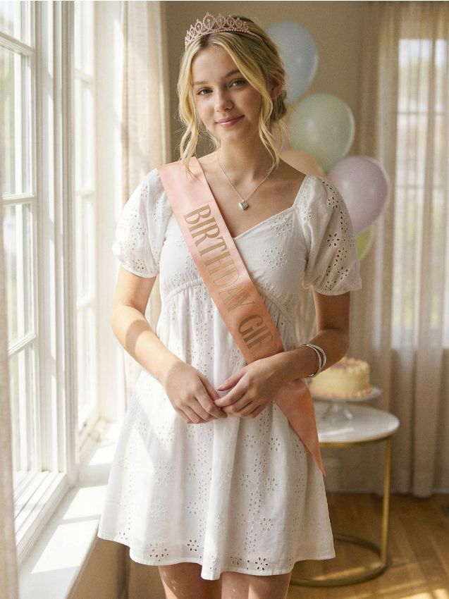 Sinsay - Set pentru ziua de naștere Birthday Girl - roz-pastel