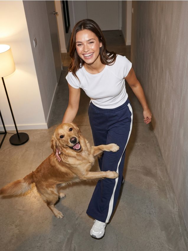 Sinsay - Tricou cu mânecă scurtă - alb