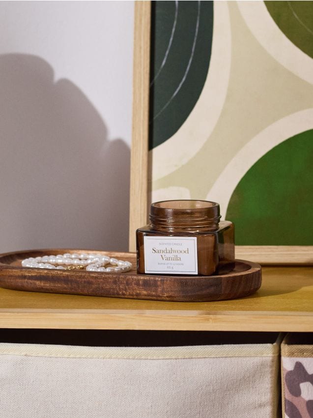 Sinsay - Voňavá sviečka Sandalwood Vanilla - hnedá