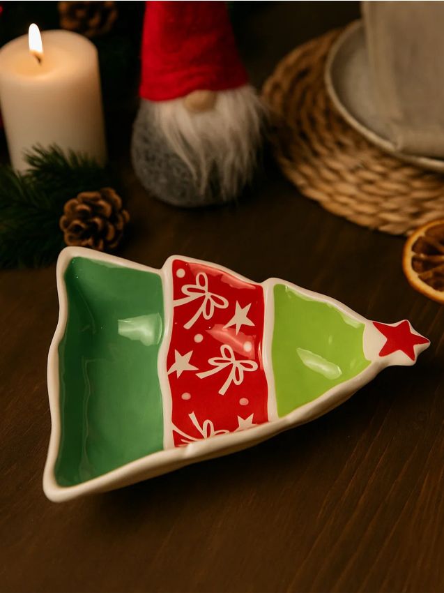 Sinsay - Vianočná miska v tvare vianočného stromčeka - viacfarebná