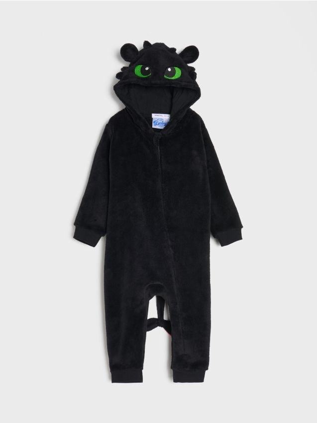 Sinsay - Dupačky s kapucňou How to Train Your Dragon - čierna