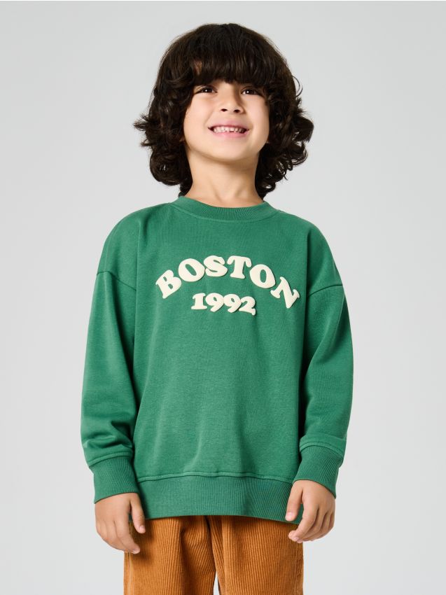 Sinsay - Mikina s potlačou - zelená