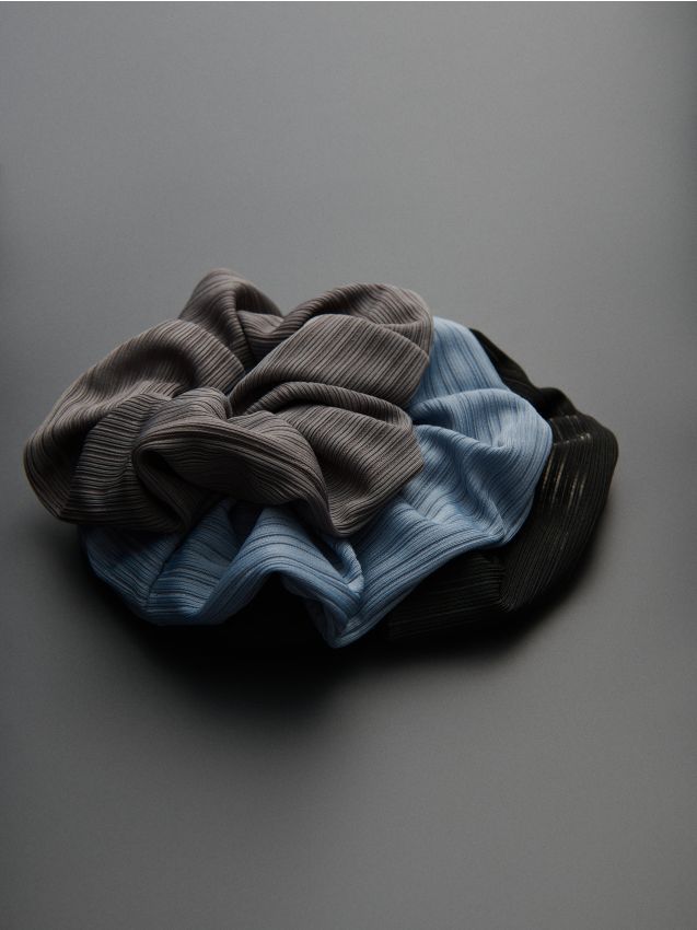 Sinsay - Elastice de păr scrunchie 3 pack - multicolor