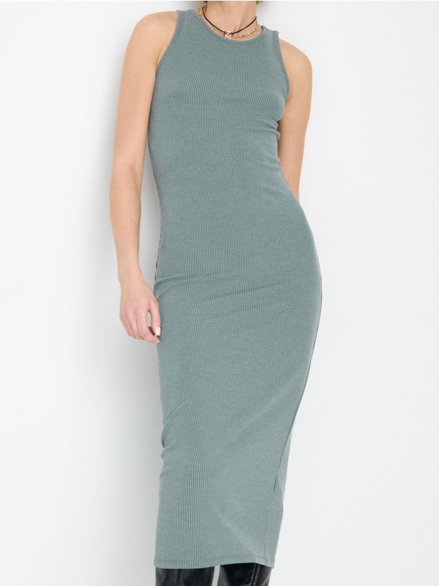 Rochie midi tricotată mulată - SINSAY