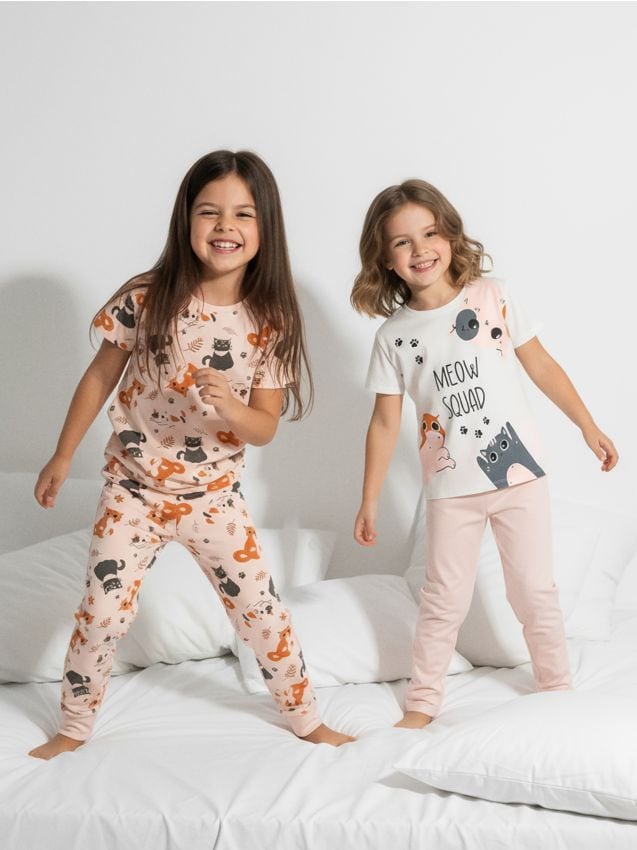 Sinsay - Dvojdielne pyžamy – balenie 2 kusy - krémová