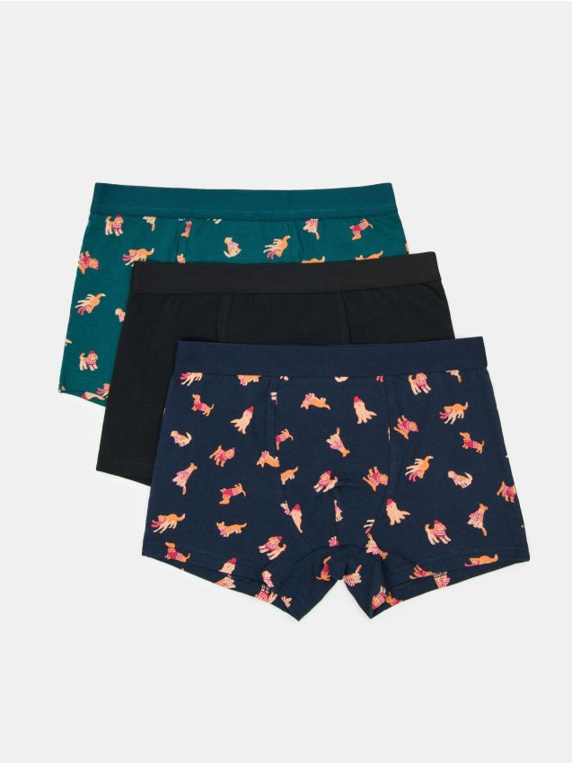 Sinsay - Pamučne bokserice s motivom pasa 3 pack