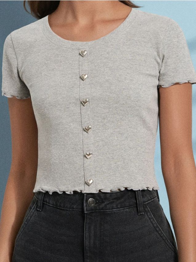 Sinsay - Blúzka - svetlošedá