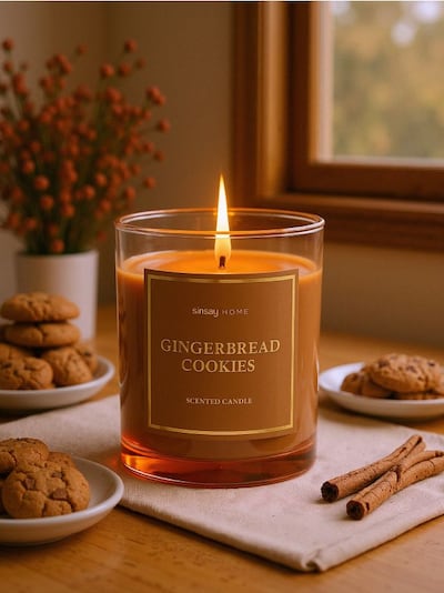 Świeczka zapachowa ze świątecznym motywem Gingerbread Cookies