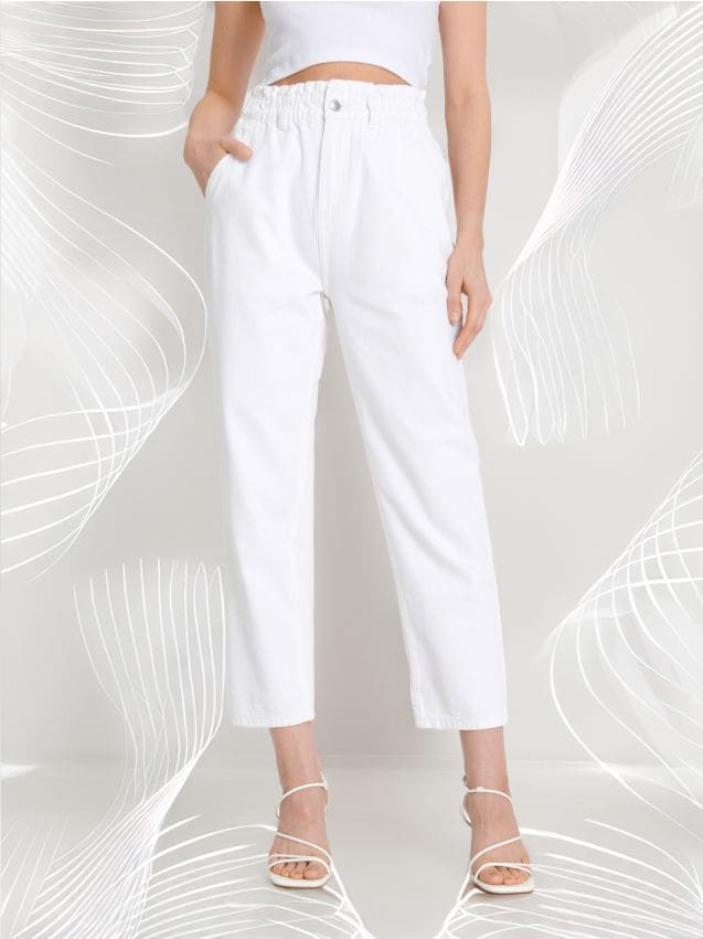 LADIES` JEANS TROUSERS - SINSAY