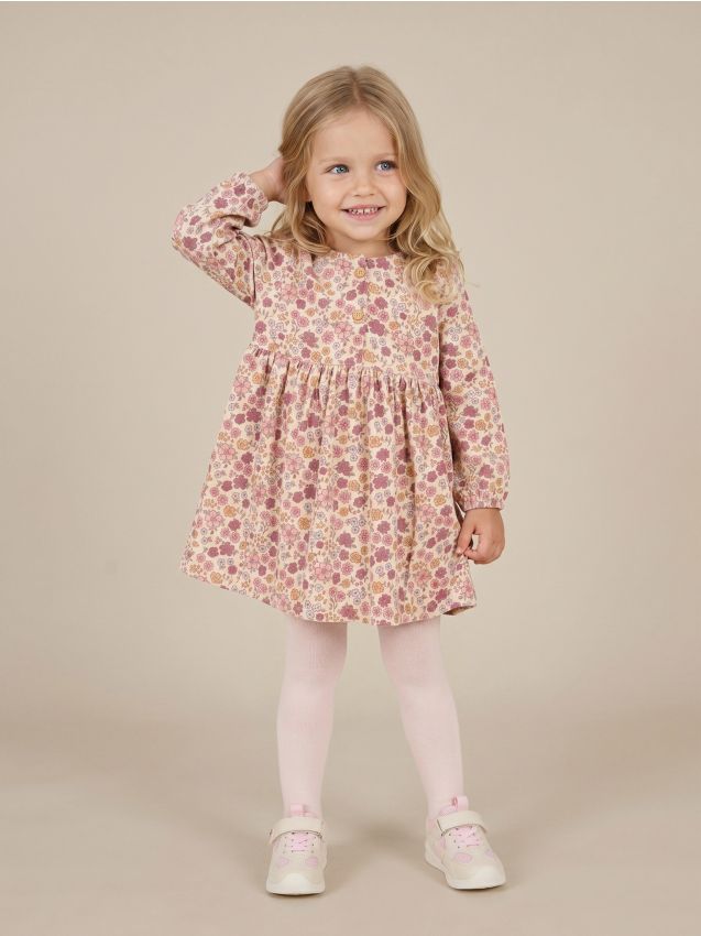 Sinsay - Rochie cu model floral - nude