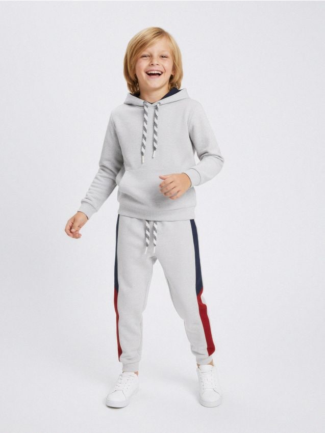 Sinsay - Pantaloni sport - gri deschis