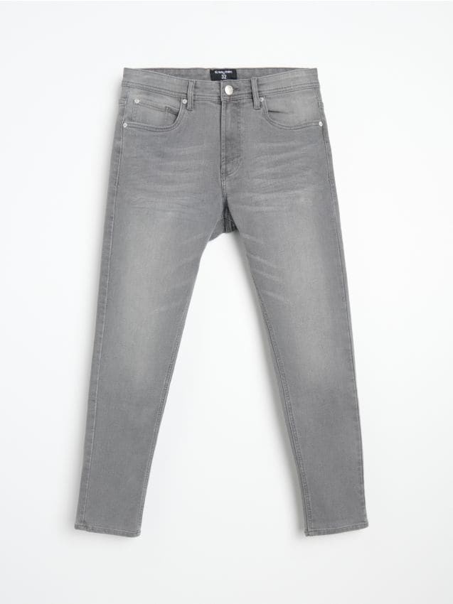 Sinsay - Blugi slim fit - gri