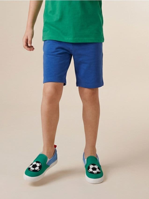 Sinsay - Teniși slip-on cu aplicație 3D - albastru