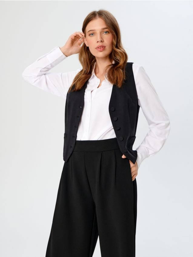 Pantaloni wide leg - SINSAY