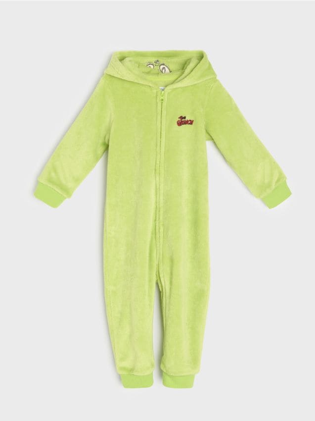 Sinsay - Dupačky s kapucňou Grinch - žlto-zelená