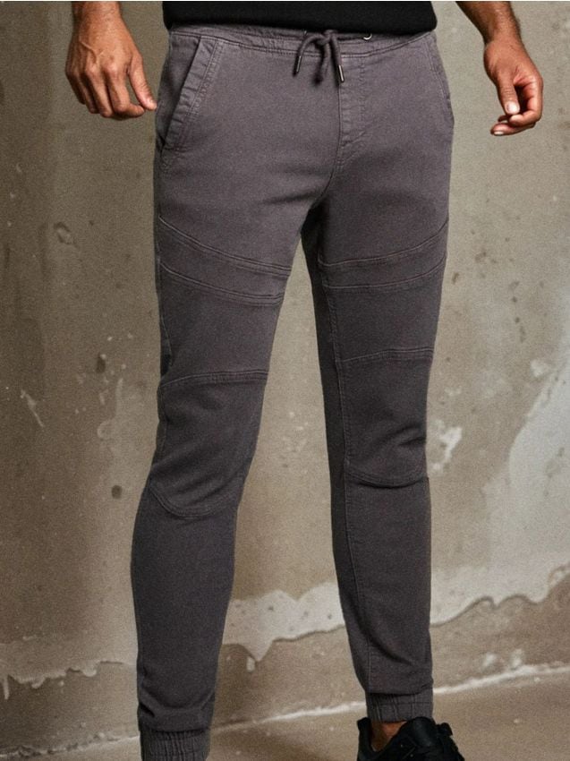 Sinsay - Pantaloni jogger - gri deschis