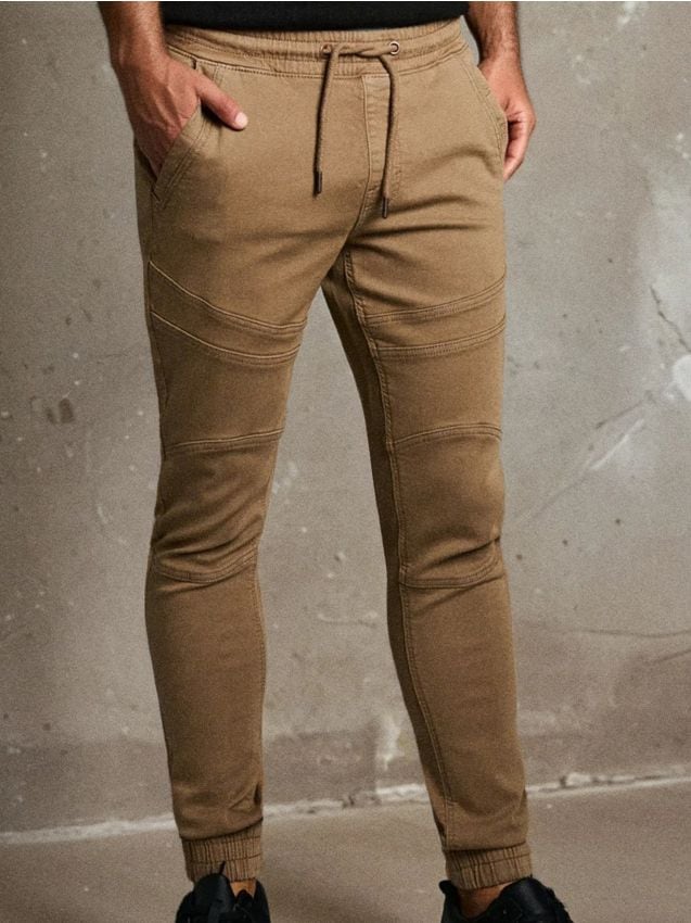 Sinsay - Pantaloni jogger - cafeniu