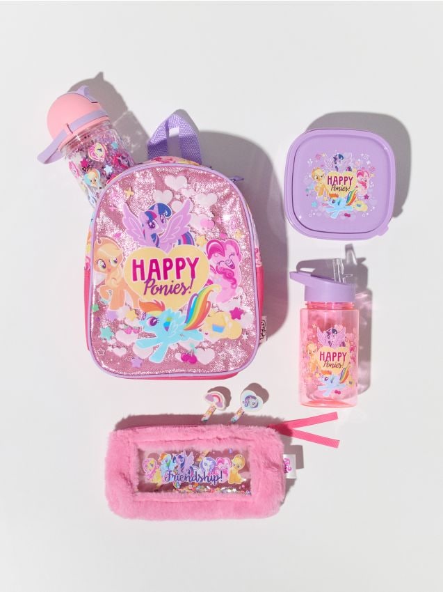 Sinsay - Rucsac cu sticlă de apă și cutie pentru prânz My Little Pony - multicolor