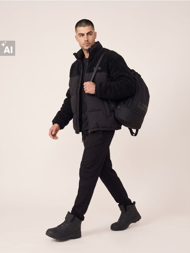 Sinsay - Rucsac sport tip sac cu bretele ajustabile - negru