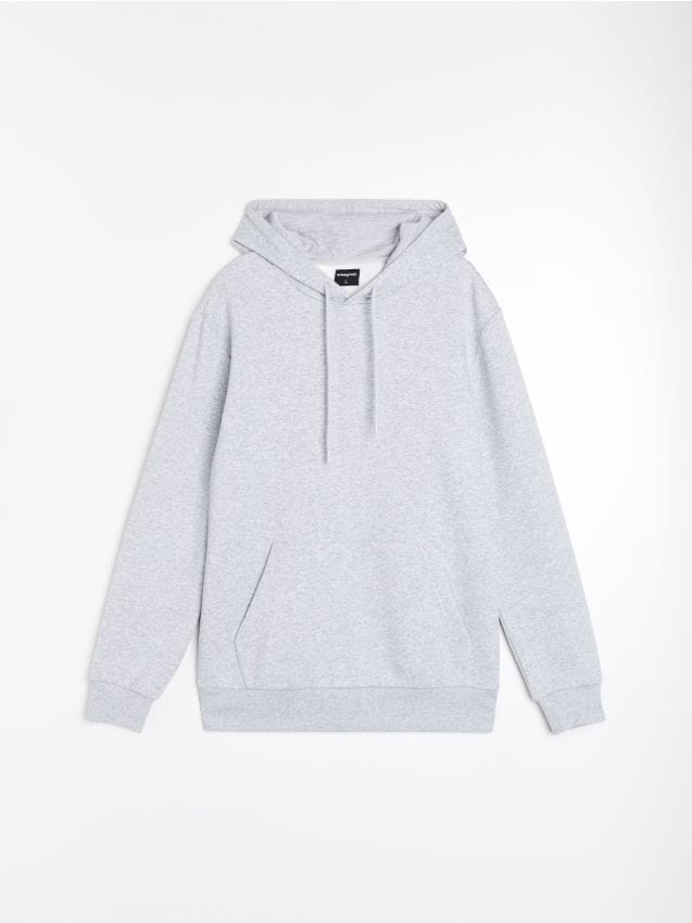 Sinsay - Bluza z kapturem basic - szary