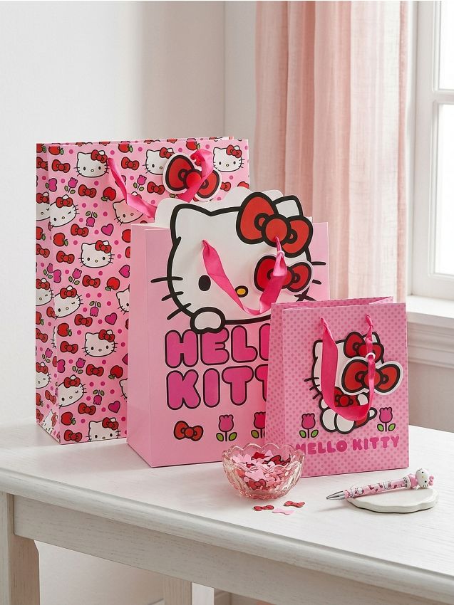 Sinsay - Sacoșă pentru cadouri Hello Kitty - roz