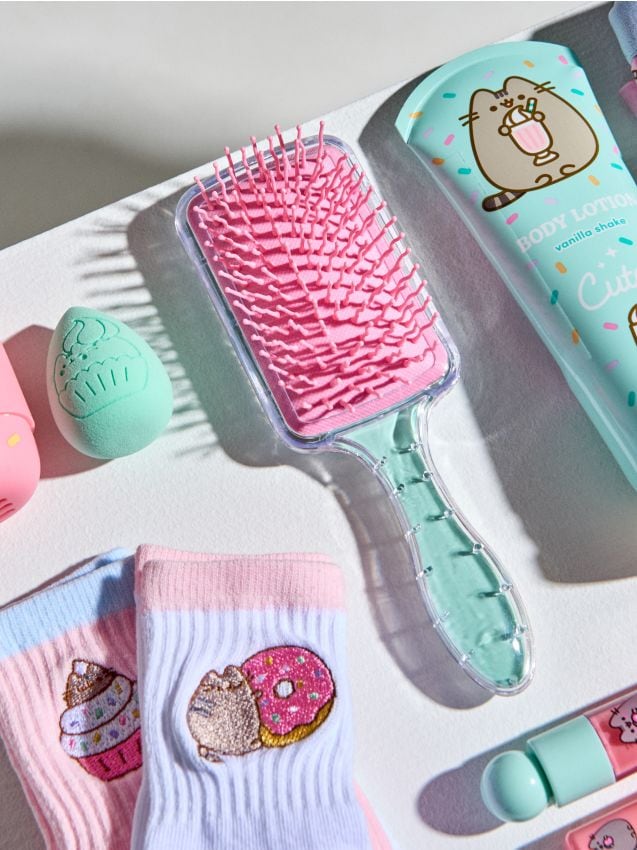 Sinsay - Perie de păr Pusheen - verde-pal