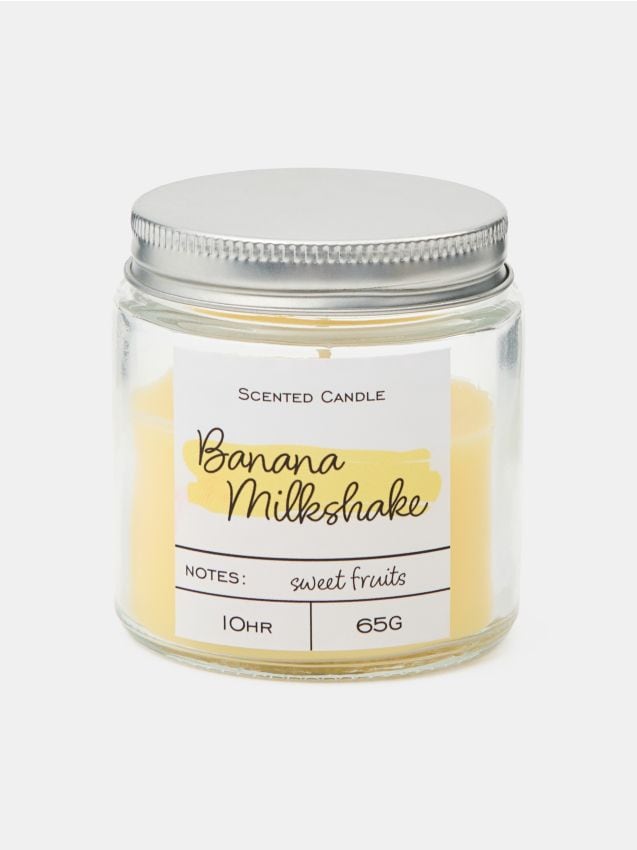 Candela profumata Banana Milkshake - giallo chiaro