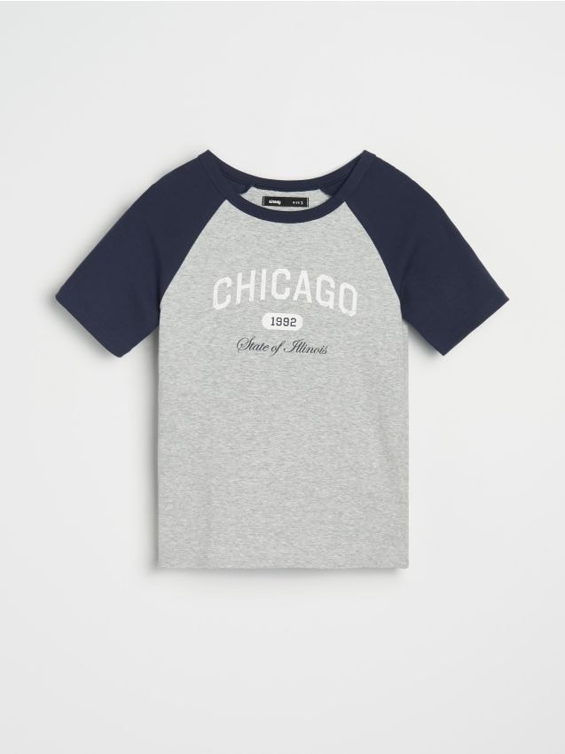 Sinsay - Tricou cu mânecă scurtă - indigo