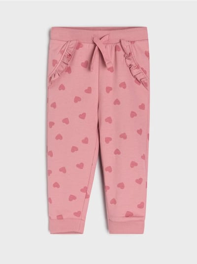 Бавовняні штани з утепленою підкладкою