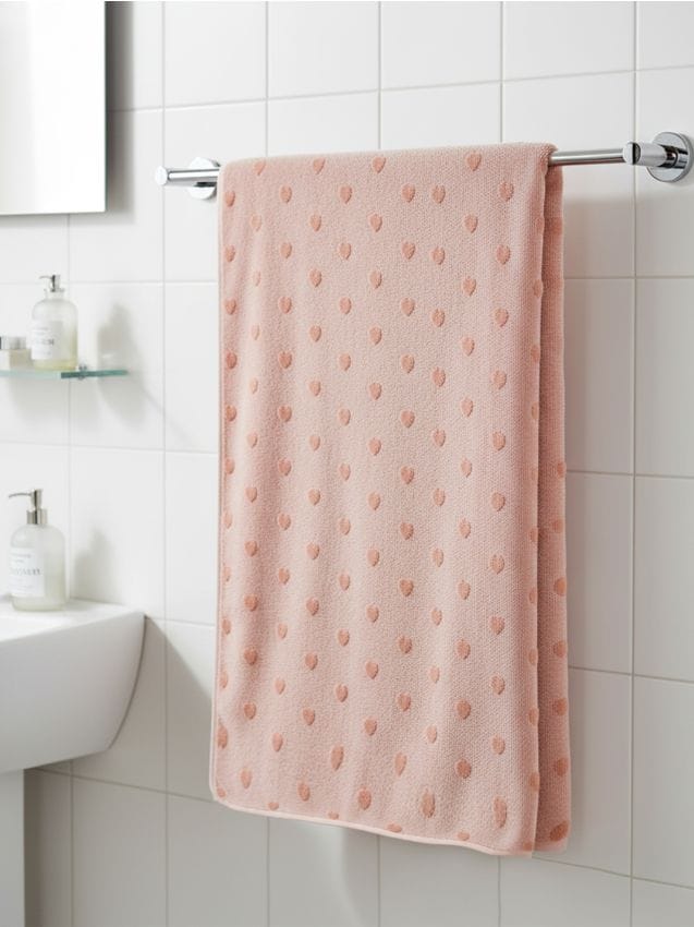 Sinsay - Prosop de baie cu model inimi - multicolor