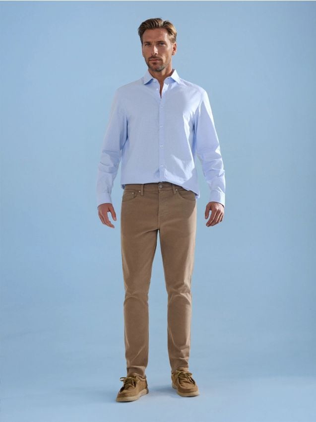 Sinsay - Skinny džínsy - béžová