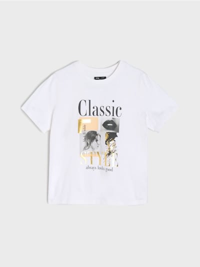 Majica s Metalik Otiskom