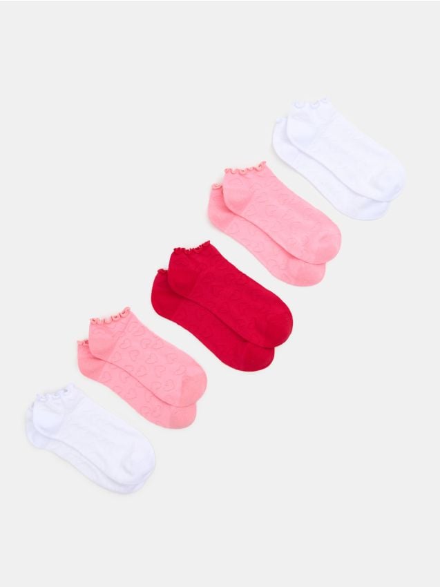 Sinsay - Strukturalne stopki 5 pack - wielobarwny