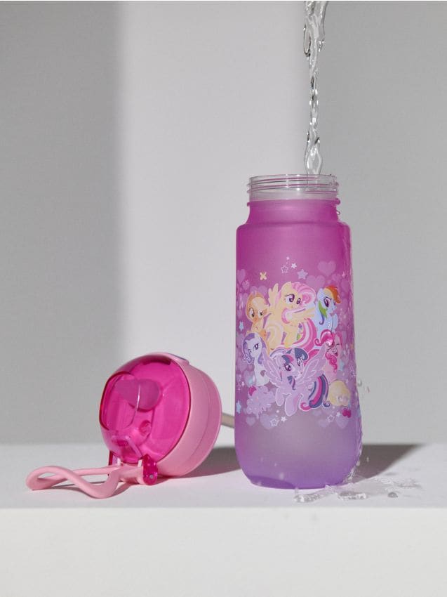 Sinsay - Sticlă de apă cu mâner și pai My Little Pony - multicolor