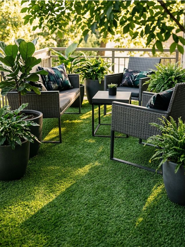 Sinsay - Iarbă artificială la rolă - verde-deschis