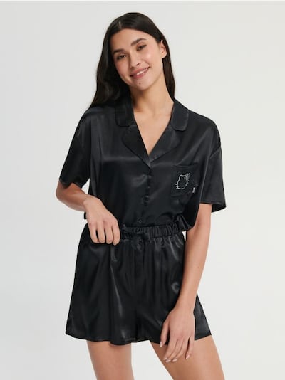 Pyjama-Set aus Satin