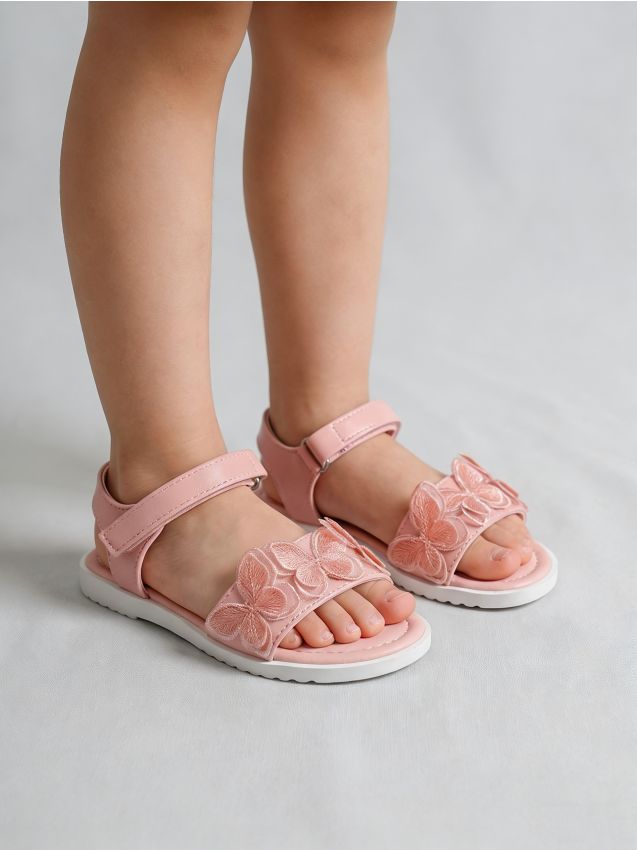 Sinsay - Sandale cu fluturi brodați - roz