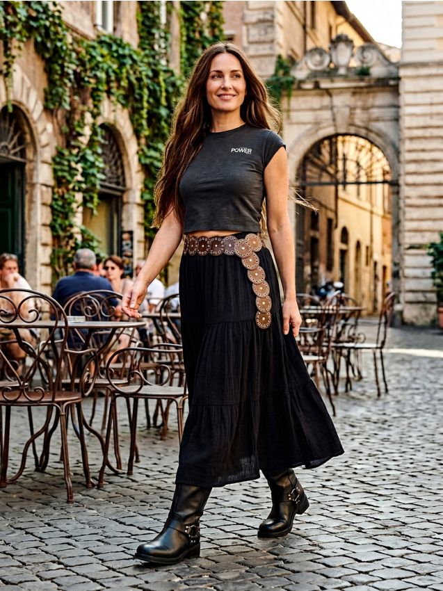 Sinsay - Tricou cu adaos de vâscoză - negru-antracit