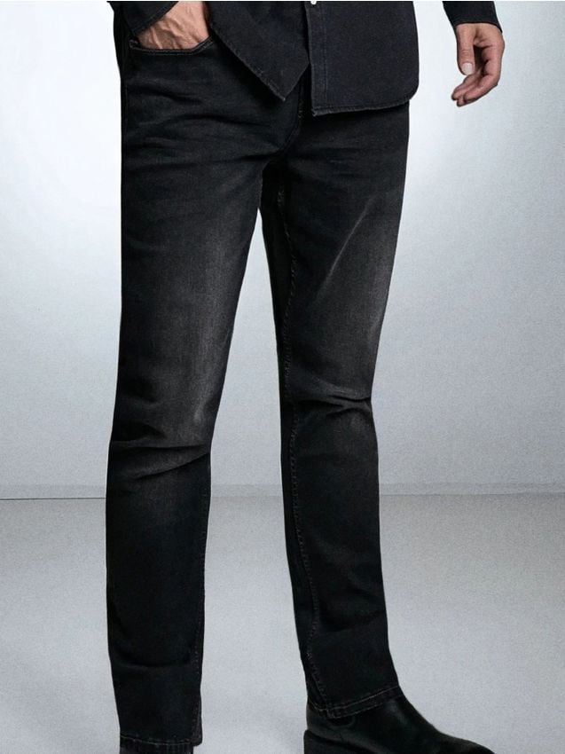 Sinsay - Blugi regular fit - negru