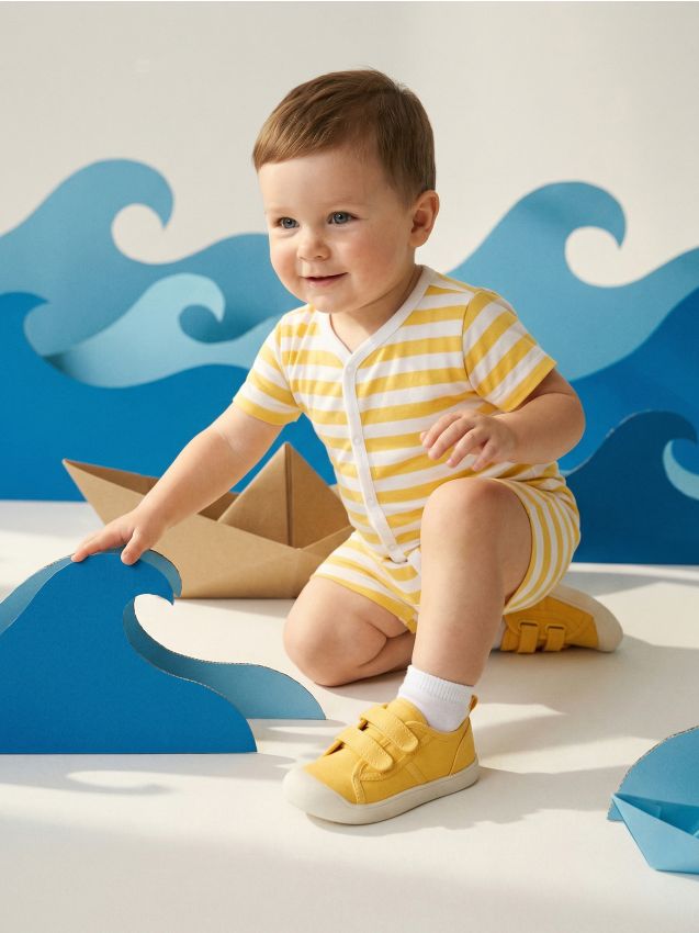 Sinsay - Teniși cu talpă din piele BAREFOOT - galben