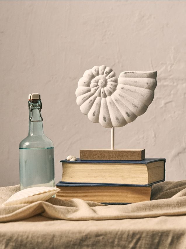 Sinsay - Decorațiune de sine stătătoare cu motiv de scoică - alb