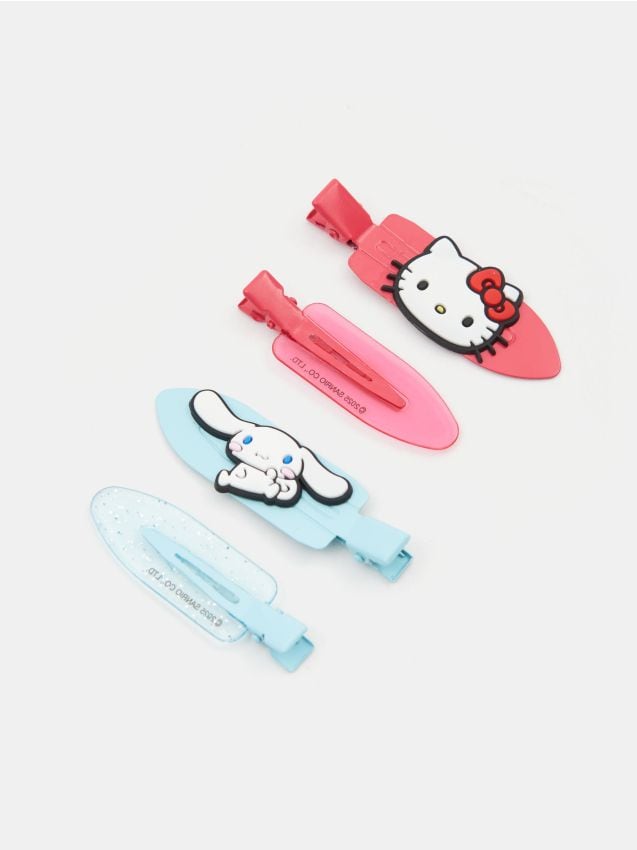 4 plaukų segtukų pakuotė Hello Kitty - SINSAY