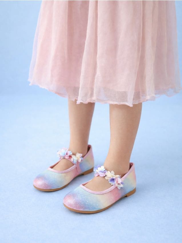 Sinsay - Balerini cu aplicație florală 3D - multicolor