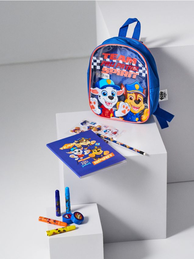 Sinsay - Set de articole de papetărie în rucsac PAW Patrol – set 10 piese - bleumarin