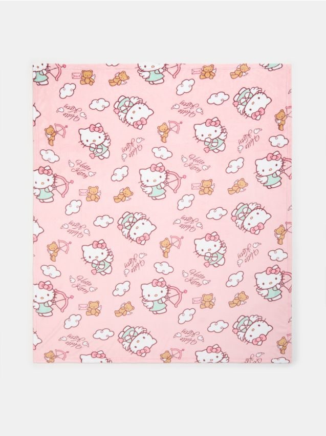 Sinsay - Pătură Hello Kitty - roz-pastel