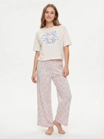 Baumwoll-Pyjama im Zweiteiler mit Print My Melody